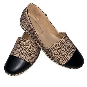 Kelly & Katie Tan and Black Espadrille Flat Shoe | Tan Black Espadrilles